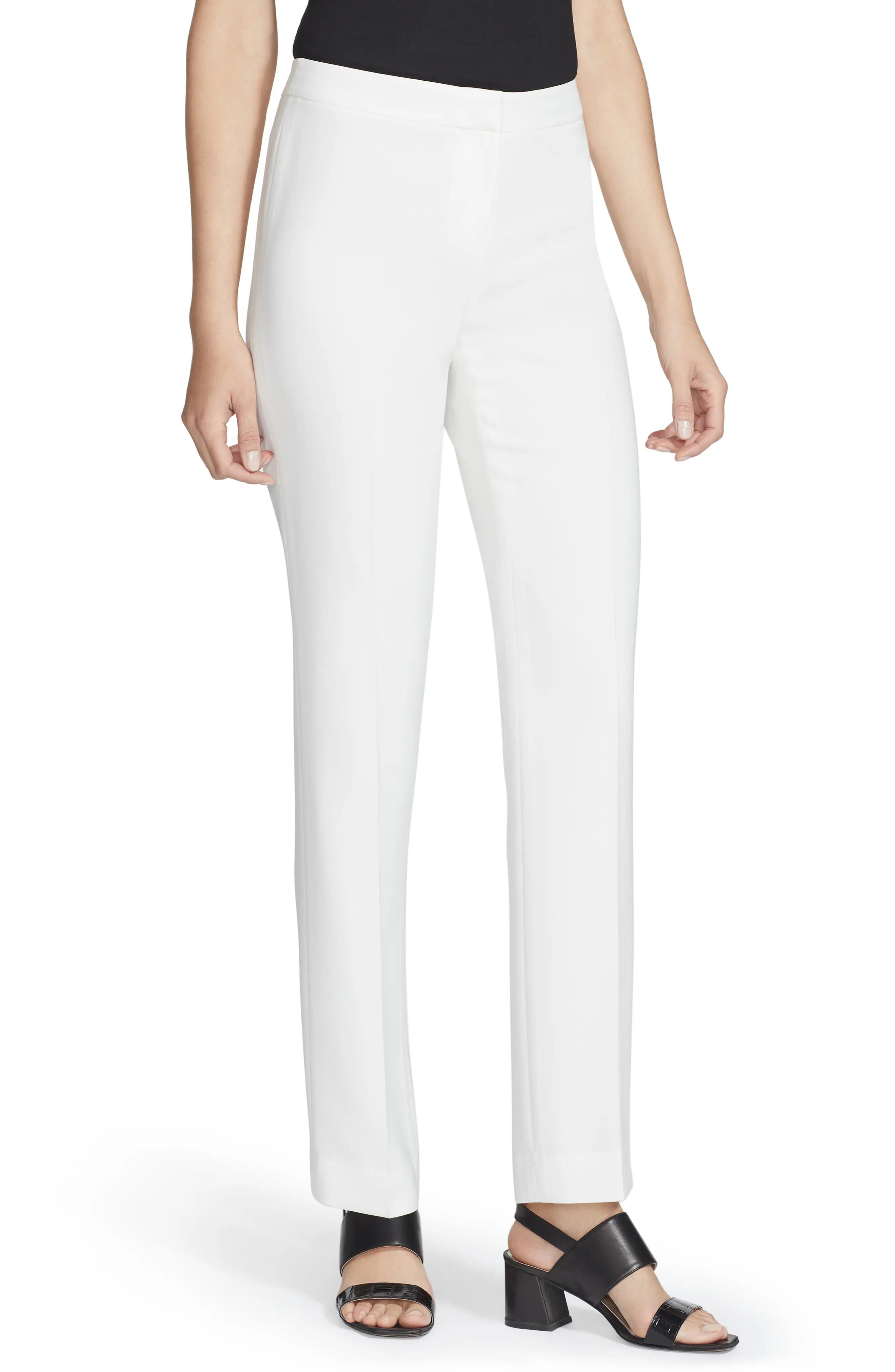 Women's Lafayette 148 New York Barrow Pants, Size 6 - White | Nordstrom