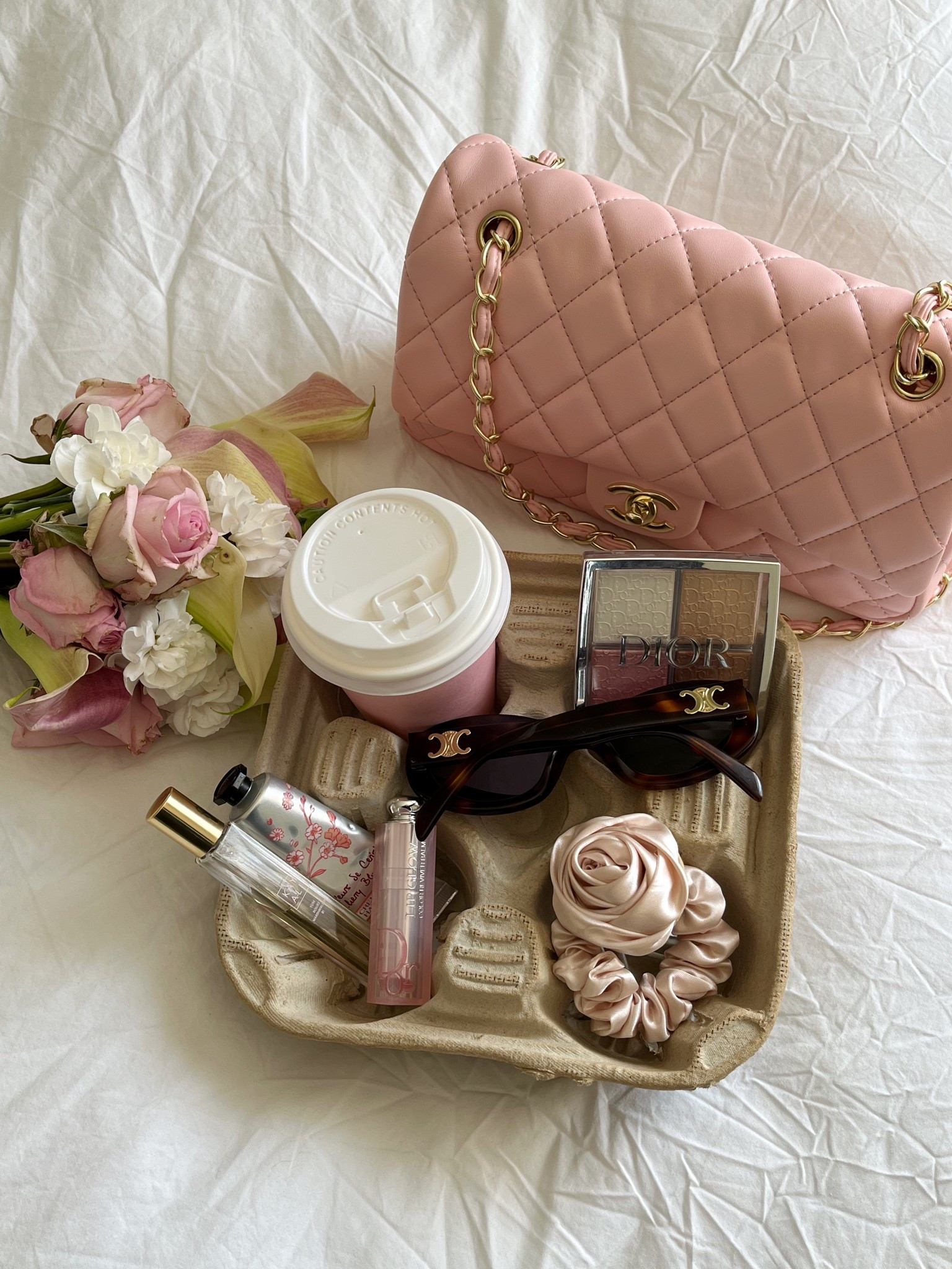 Girly girl spring vibes 👛🤍🎀💐

Pink, pink purse, what’s in my bag, girly girl, accessories, beauty, makeup, aesthetic 

#LTKSeasonal #LTKItBag