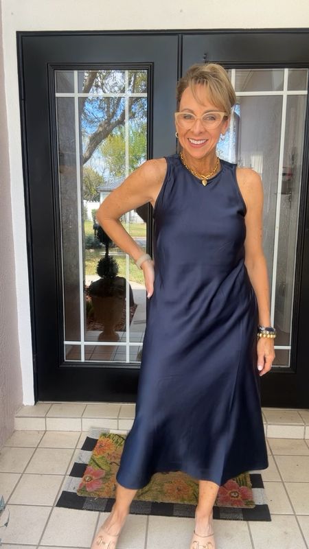 If you add one dress this spring, let it be this one. It’s well made and affordable plus it dresses up or down easily. I’m wearing a small. 

#LTKover40 #LTKVideo #LTKfindsunder50