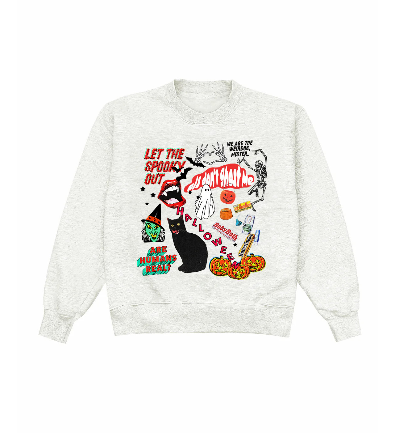 Halloween Charms Heather Crewneck | Shop Kristin Jones