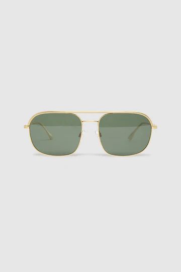 Highland Sunglasses - Gold | Anine Bing