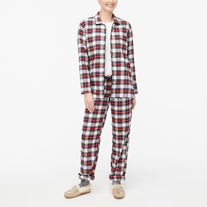 Tartan flannel sleep set | J.Crew Factory