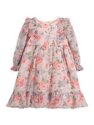 Pippa & Julie Little Girl's &amp; Girl's Ruffle Floral Dress on SALE | Saks OFF 5TH | Saks Fifth Avenue OFF 5TH