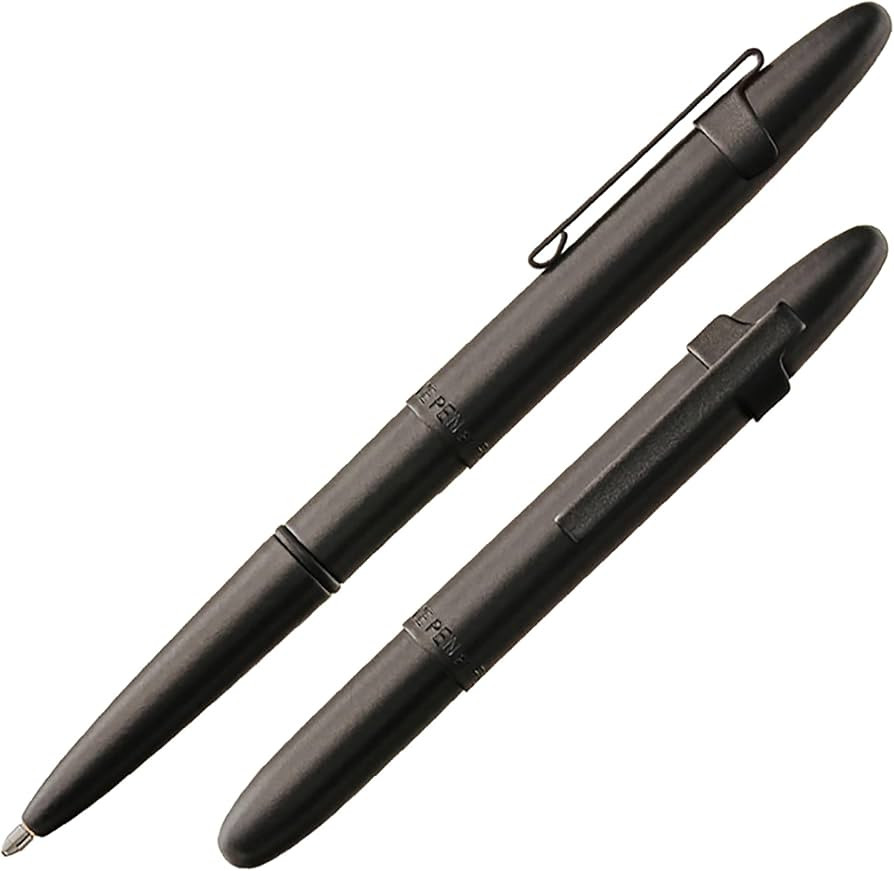 Fisher Space Pen Matte Black Bullet Pen, Pressurized Ballpoint Pen, Compact Size, Writes Upside D... | Amazon (US)