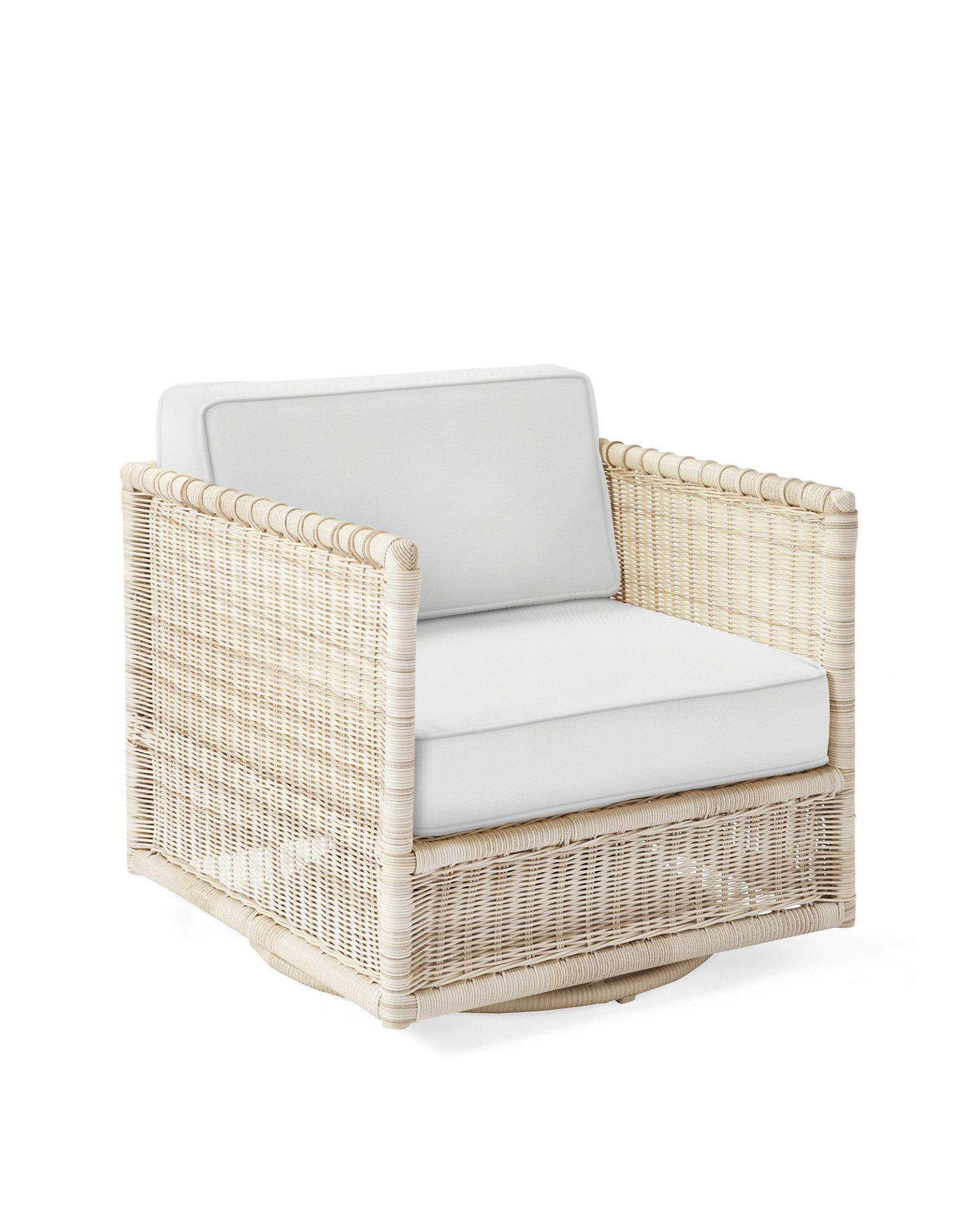 Pacifica Swivel Chair - Driftwood | Serena and Lily