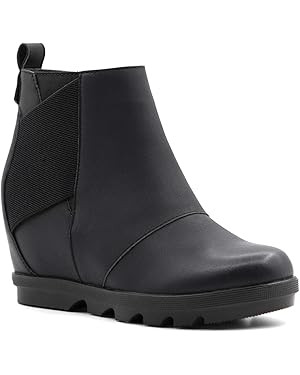 Athlefit Women's Wedge Boots Comfortable Ankle Wedge Booties | Amazon (US)