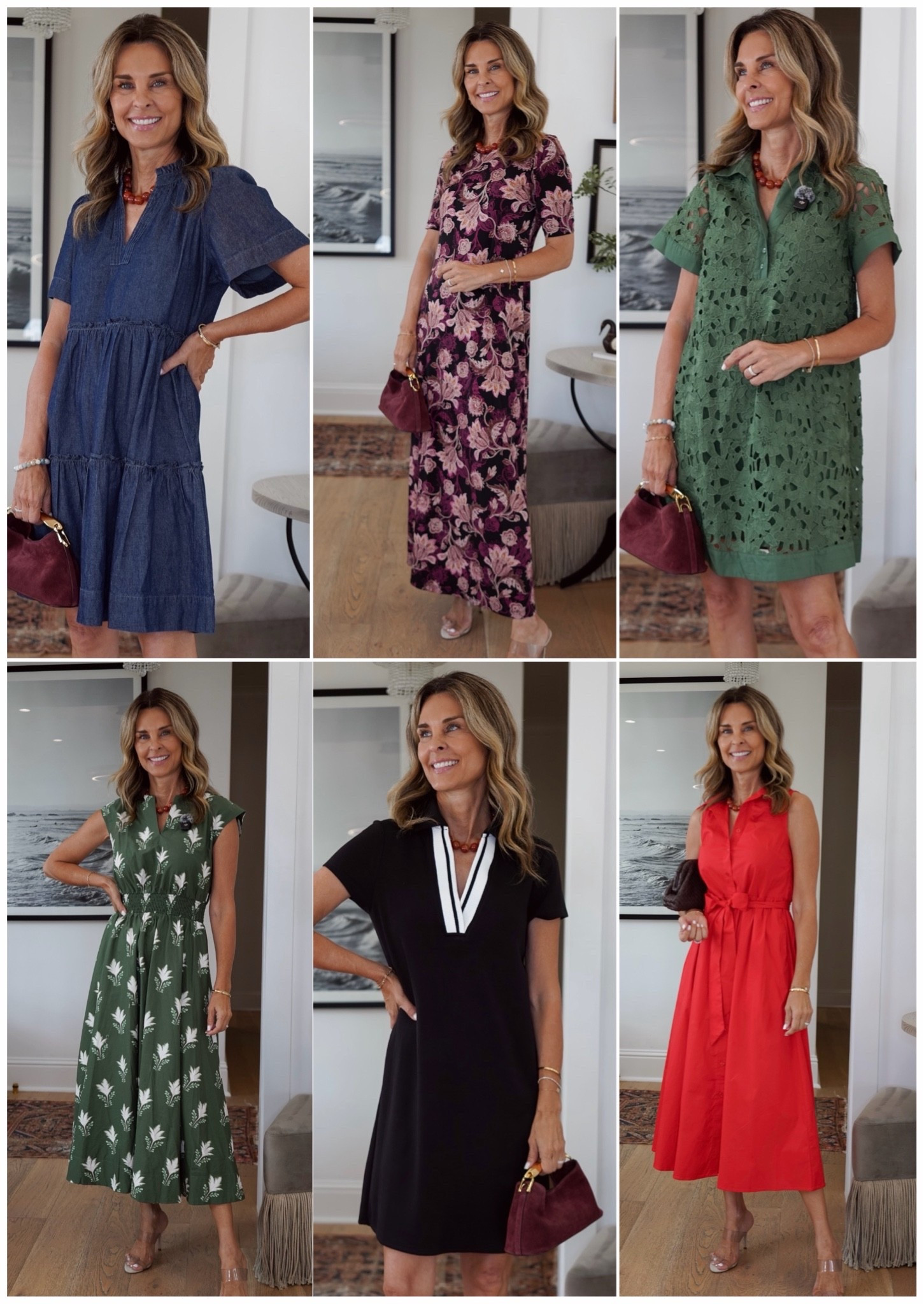 Fall refresh from Belk! I’m 5’6’’
-green smocked waist dress size XS
-green lace dress size XS
-denim dress size XS
-black collared jersey dress size S
-red statement dress size XS
-pink and black printed dress size XS
-red wine suede dress size 2

#LTKootd #LTKOver40 #LTKSeasonal