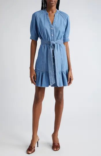 Kanika Belted Denim Minidress | Nordstrom