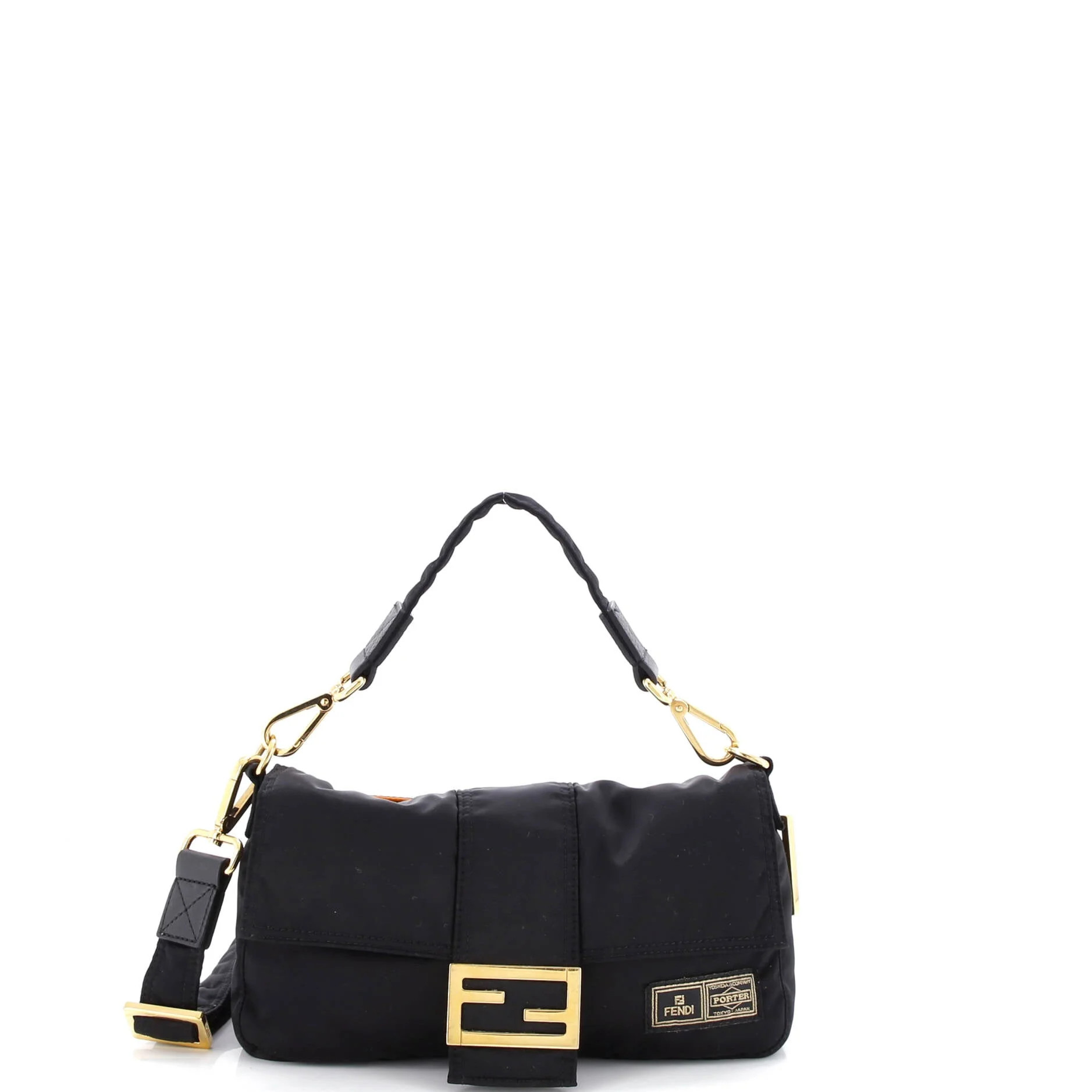 Pre-Owned Fendi Porter Baguette Bag Nylon Medium By Rebag | Walmart (US)
