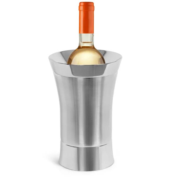 Prep & Savour Stainless-Steel Wine Chiller - Elegant Double Wall Bucket - Single Insulated Bottle... | Wayfair North America