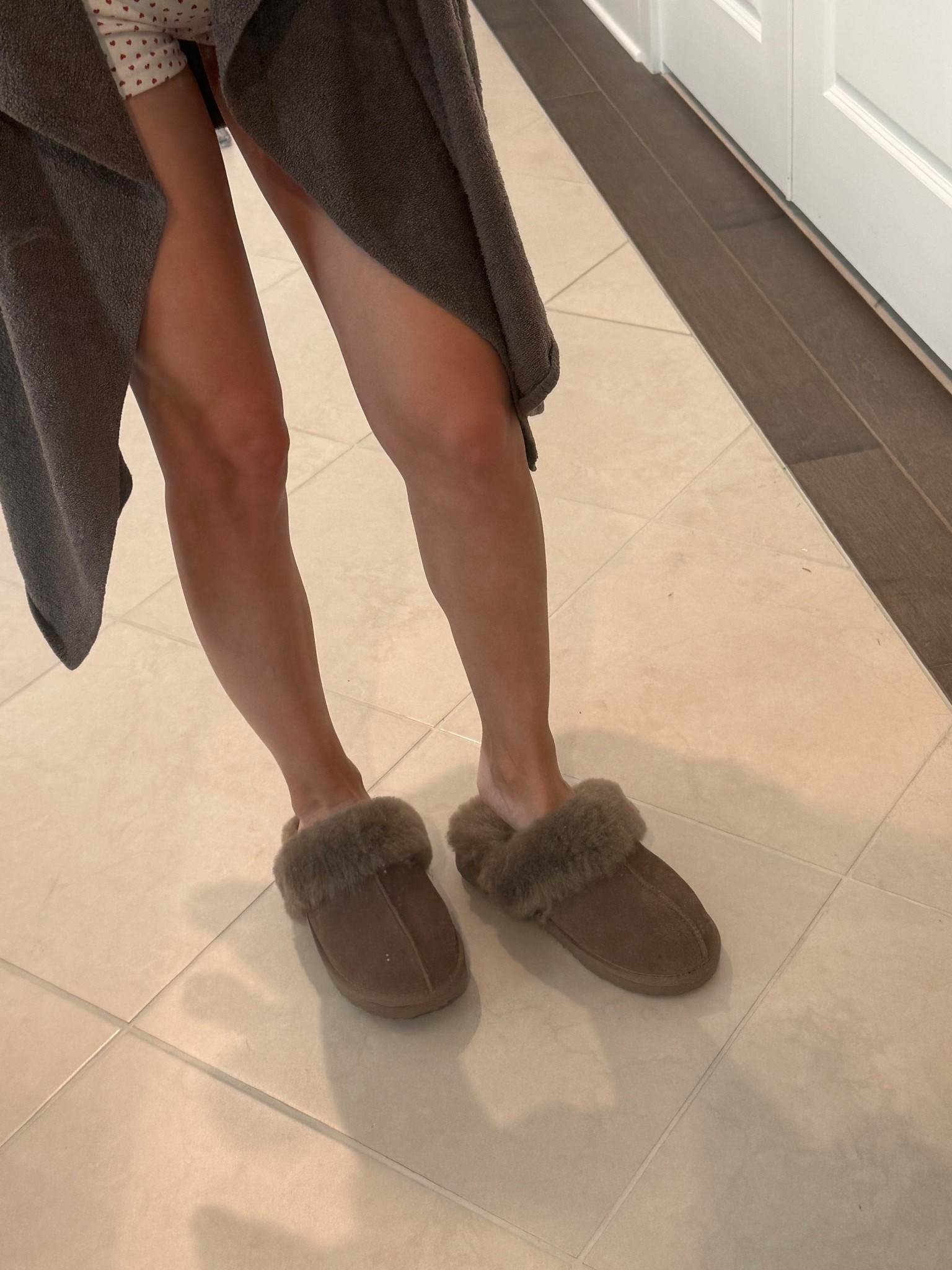 gifts for her 
Slippers 
Taupe slippers 
Brown slippers 
Ugg slipper look alike! 
Christmas gifts 
Winter 
Cozy 
Fall Finds 

#LTKCyberWeek #LTKFindsUnder50 #LTKGiftGuide