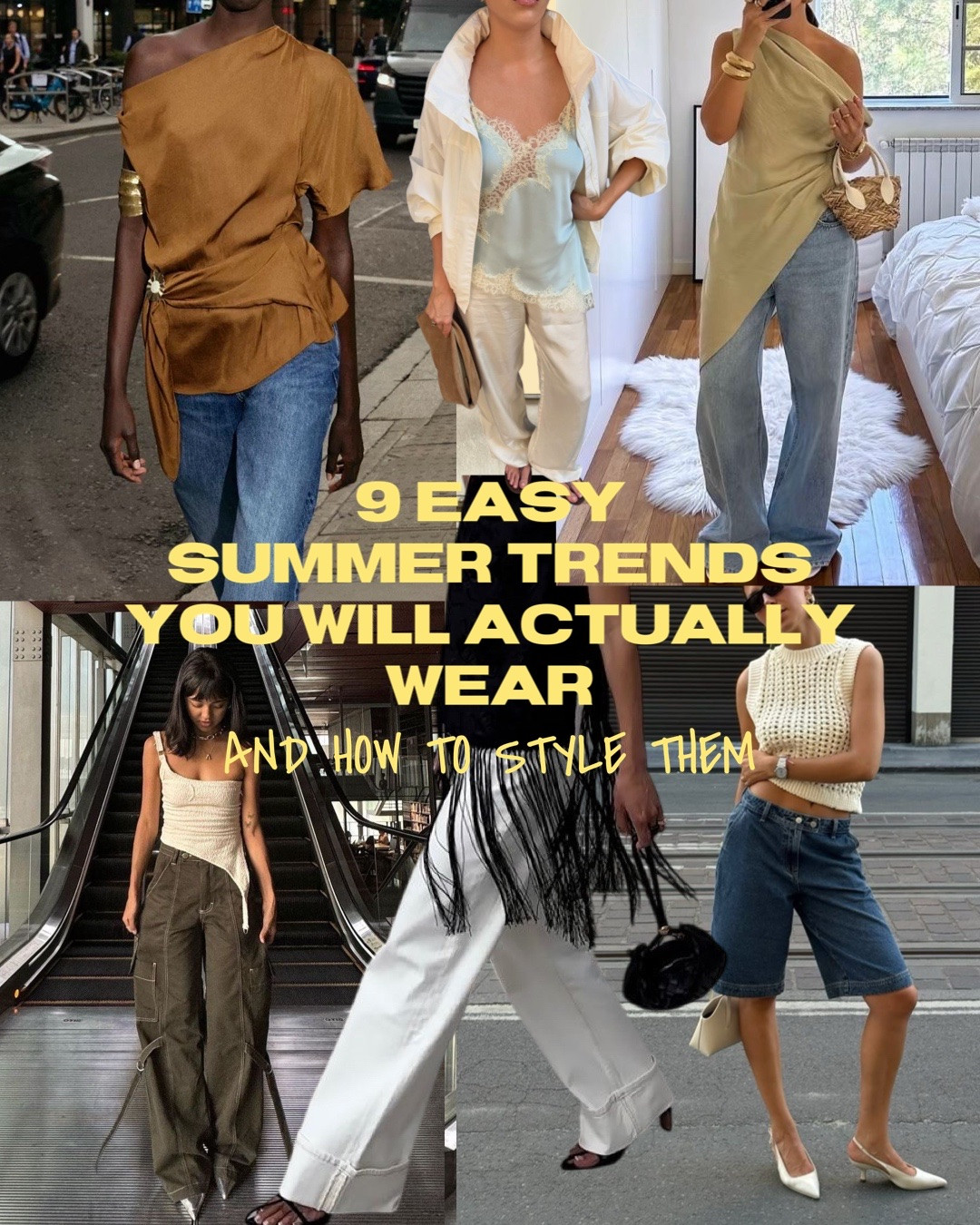 You know I love a trend… but only if it actually works in real life.

These are the summer pieces I keep coming back to because they feel modern, wearable and effortless — the kind of updates that make your wardrobe feel current without trying too hard.

Think:
• lace camis with satin trousers
• bermudas styled chic, not sporty
• fringe details that make basics feel elevated
• sheer layers + asymmetrical shapes
• relaxed cargo trousers with minimal accessories

It’s less about buying a whole new wardrobe… and more about styling pieces in a way that feels fresh again.

Which board are you saving first? 👀

#summerstyle, #midsizestyle, #over40style, #effortlessstyle, #fashioninspo

#LTKuk #LTKsummer