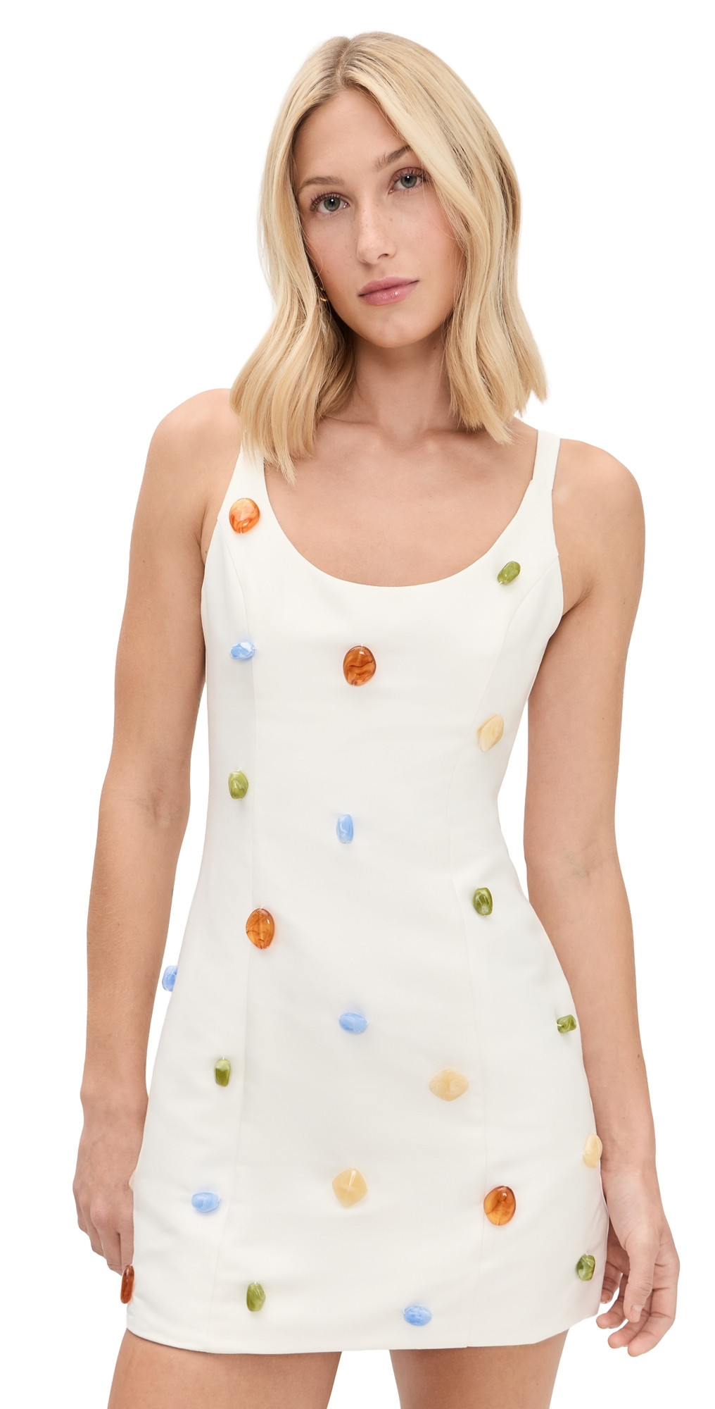 The Wolf Gang Romy Mini Dress Ivory M | Shopbop