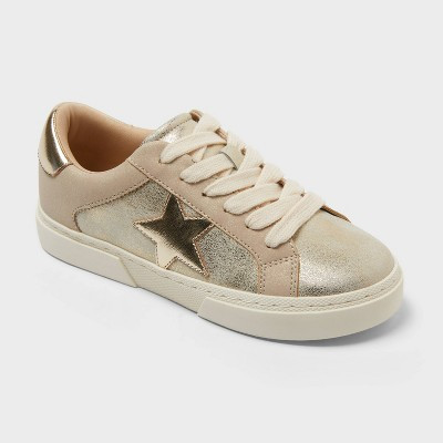 Kids' Kaitlyn Court Sneakers - art class™ Beige Gold 1 | Target