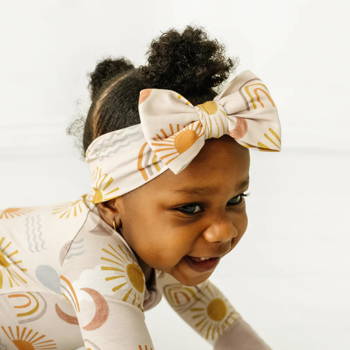 Desert Sunrise Luxe Bow Headband | Little Sleepies