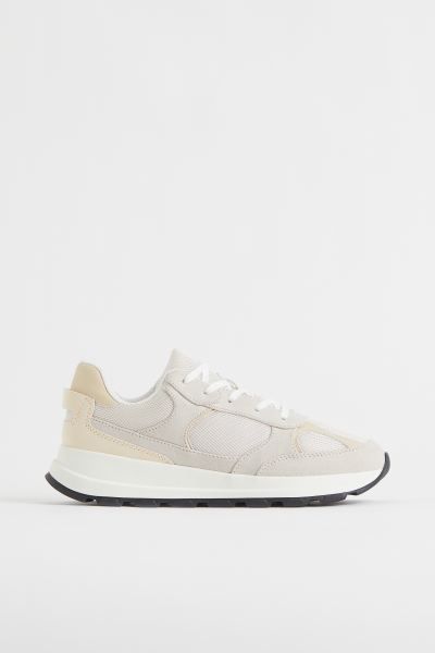 Trainers in imitation suede and imitation leather with a padded edge and tongue, lacing at the fr... | H&M (UK, MY, IN, SG, PH, TW, HK)