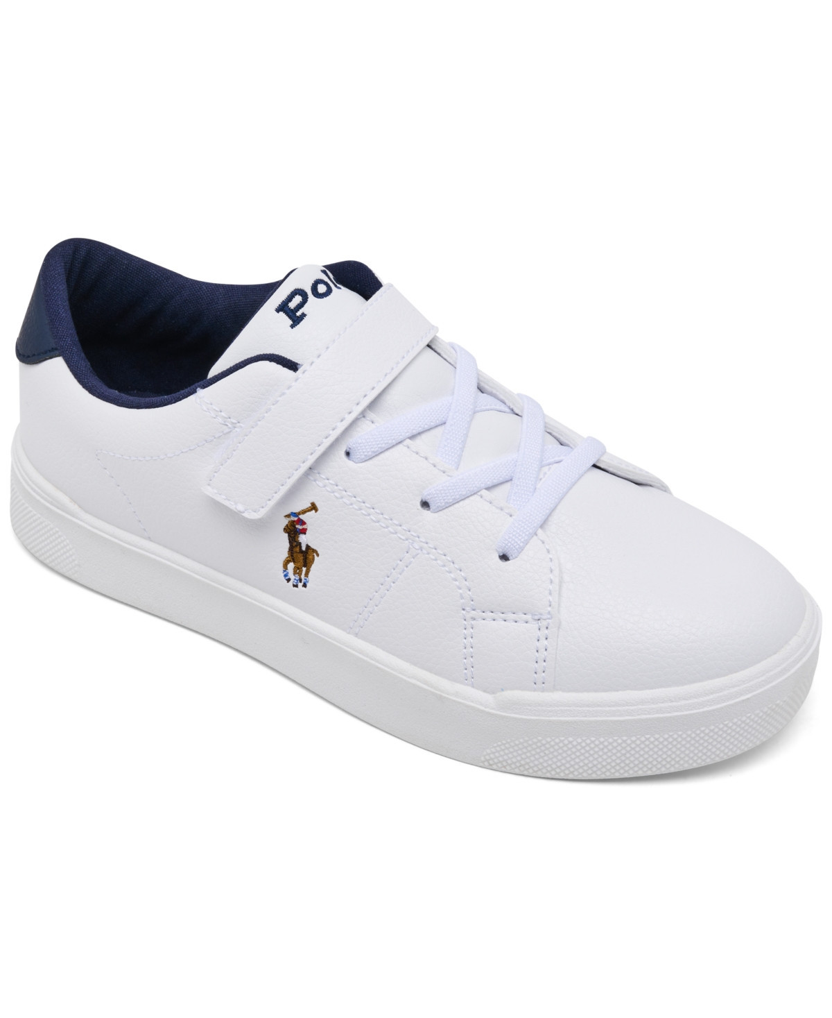 Polo Ralph Lauren Little Kids Sutton Stay-Put Fastening Strap Casual Sneakers from Finish Line - Multi | Macy's