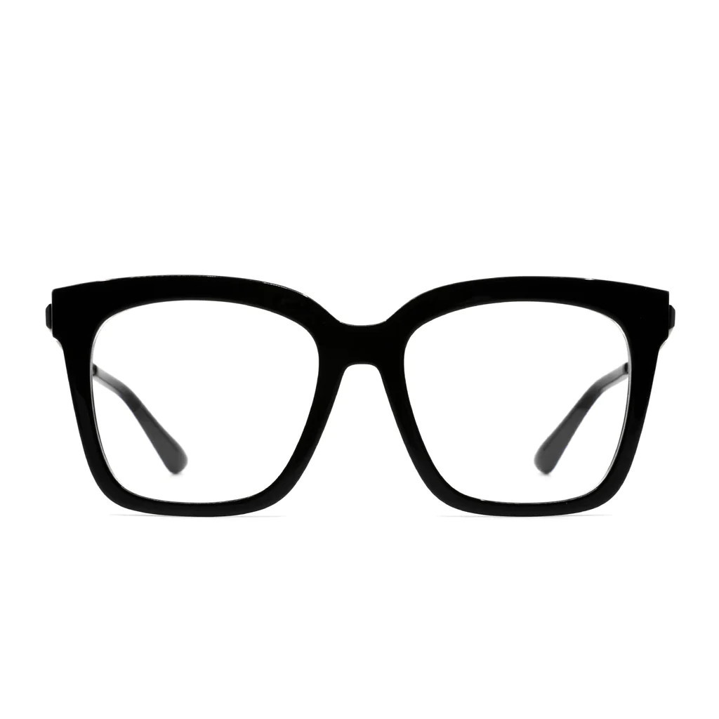 BELLA - BLACK + CLEAR GLASSES | DIFF Eyewear