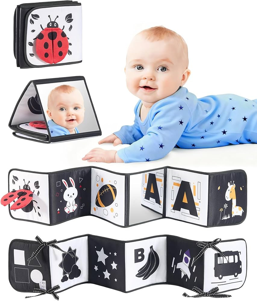 High Contrast Black and White Baby Toys for Newborn 0-6 Months – Contrast Cards & Sensory Baby ... | Amazon (US)