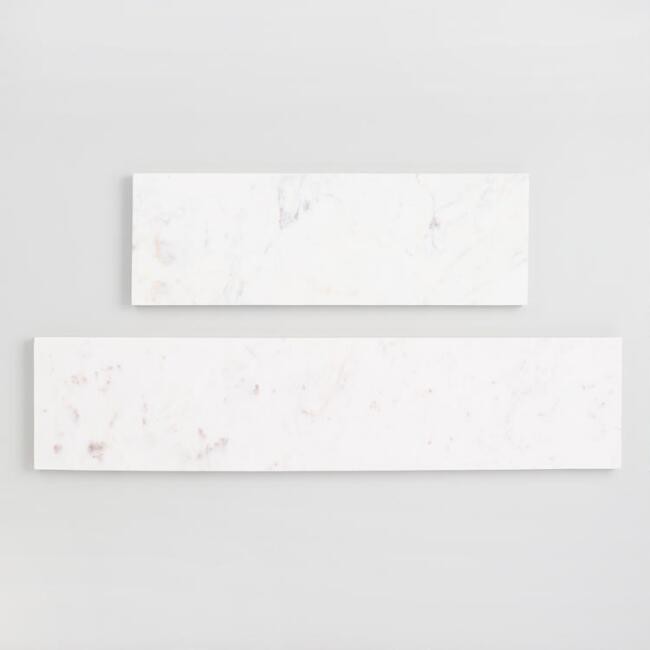 White Marble Mix & Match Wall Shelf | World Market