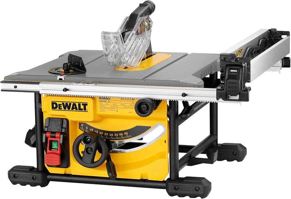 DEWALT Table Saw for Jobsites, 8-1/4 Inch, 15 Amp (DWE7485) | Amazon (US)