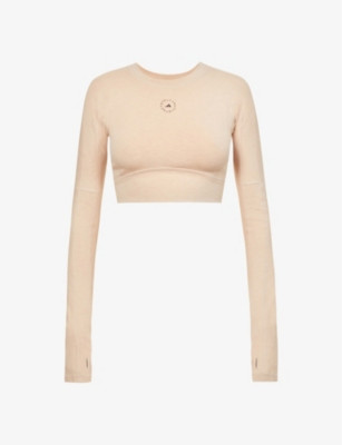 Cropped stretch-knit top | Selfridges