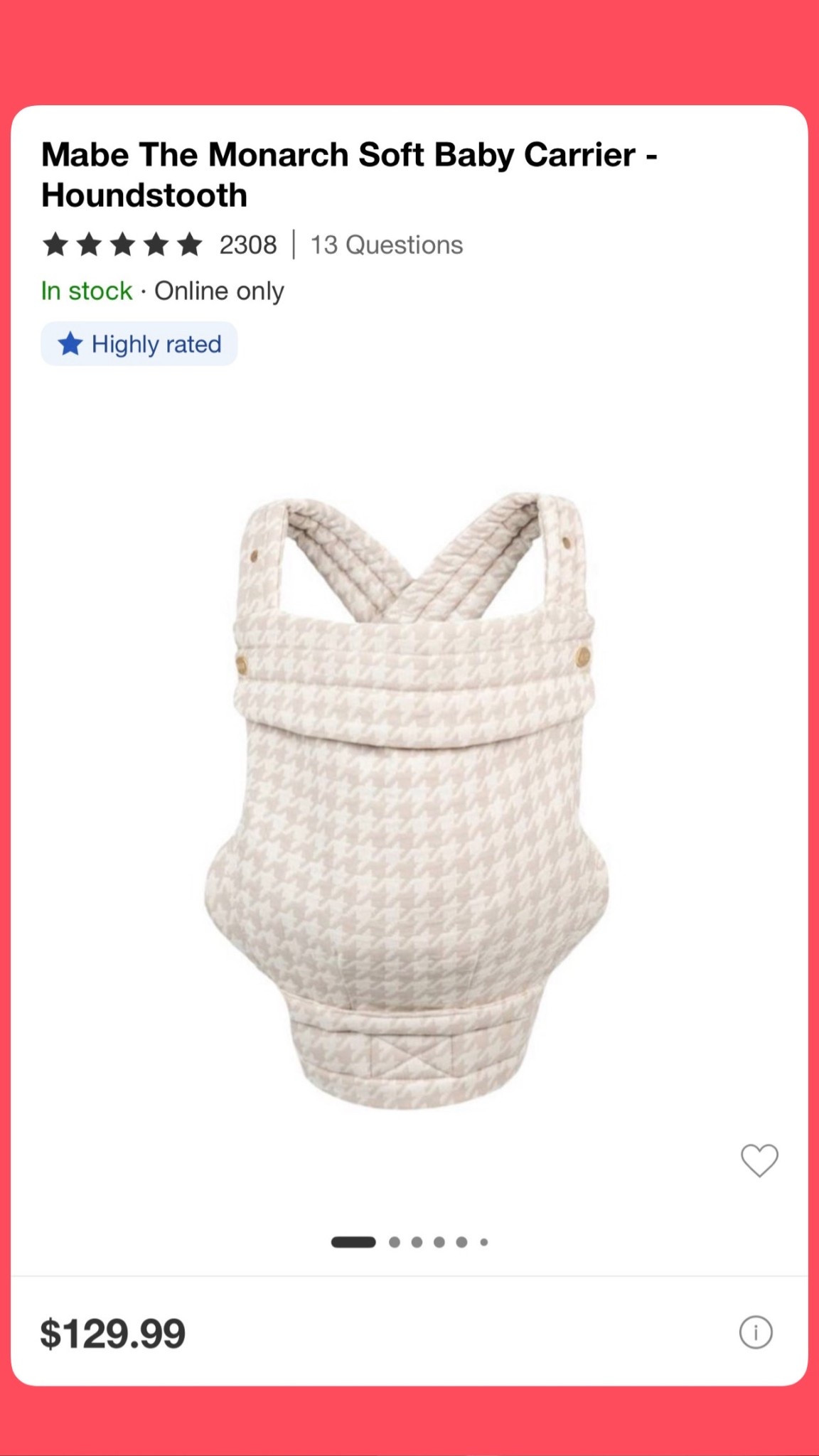 Was sent the Mabe monarch carrier before Birdie was born & now I use it all the time! Just saw they are available online at target! I highly recommend for any new mommas or just wanting to switch up your carrier! Looks $$$$ but at such a great price point! 

Dressupbuttercup.com #dressupbuttercup #dederaad 


#LTKBaby #LTKmomlife