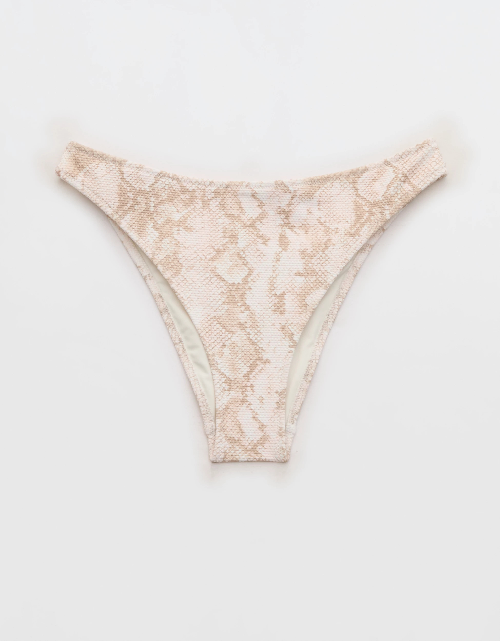Aerie Pique Mid Rise Cheeky Bikini Bottom | Aerie