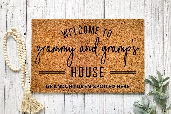 Grandma and Grandpa's Doormat  Personalized Doormat  | Etsy | Etsy (US)