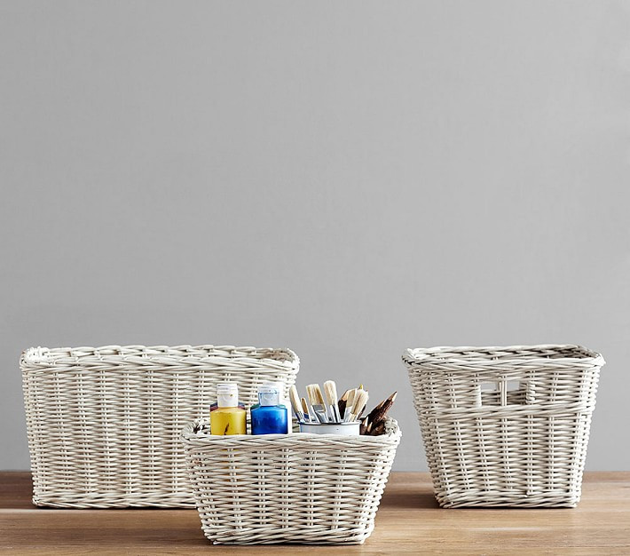Simply White Sabrina Basket Collection | Pottery Barn Kids