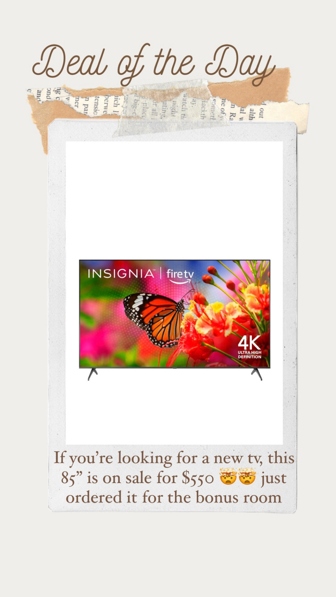 Best buy Black Friday deal 85” tv bonus room tv Insignia fire tv cyber week sale

#LTKCyberWeek #LTKSaleAlert #LTKHome