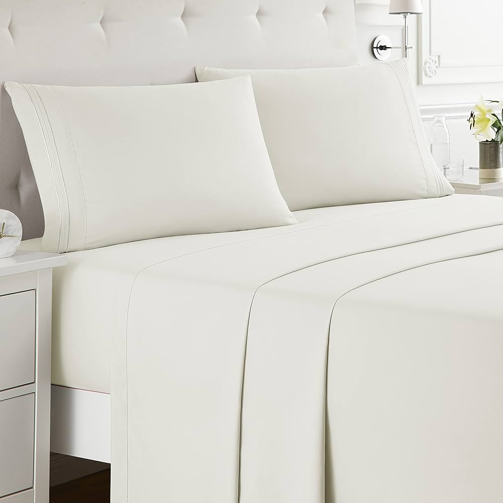 Nestl King Size Sheets Set - 4 Piece King Sheets, Deep Pocket, Hotel Luxury, Extra Soft, Breathab... | Amazon (US)