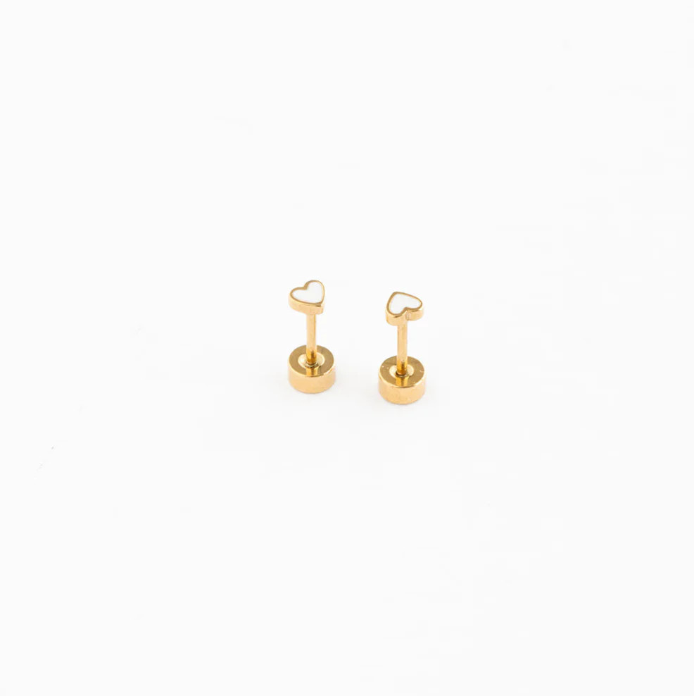 Mini Heart Stud Earring | Pip Pop Post