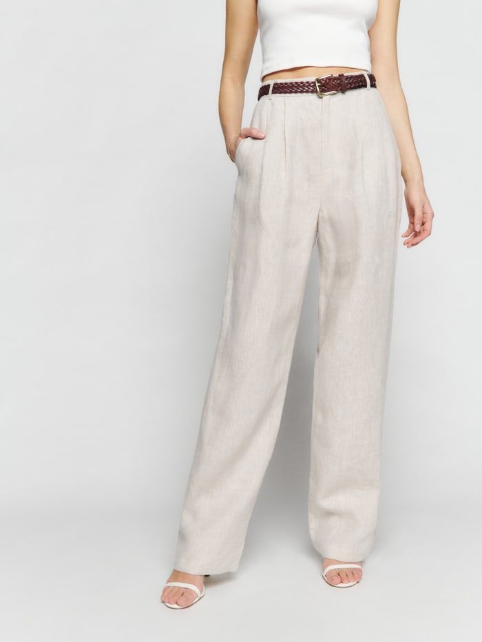 Mason Linen Pant | Reformation (Global)