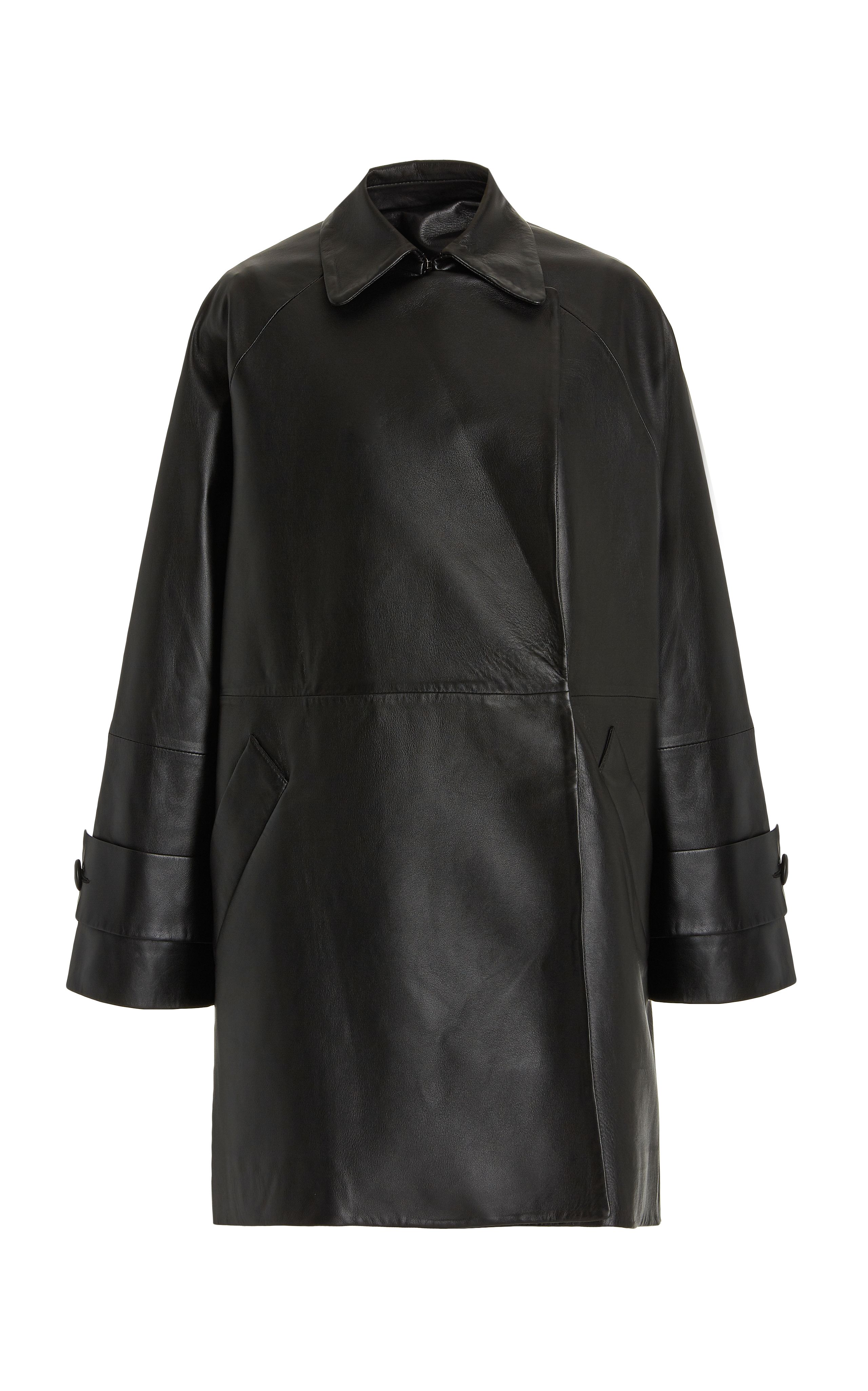 Aneta Oversized Leather Coat | Moda Operandi (Global)