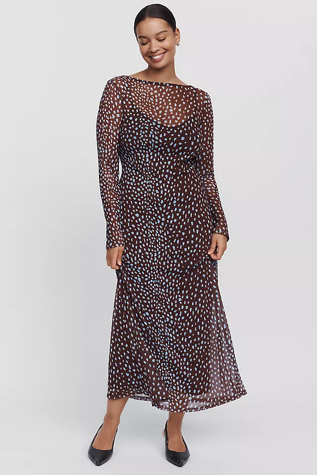 Aria Mesh Maxi Dress | Anthropologie (US)