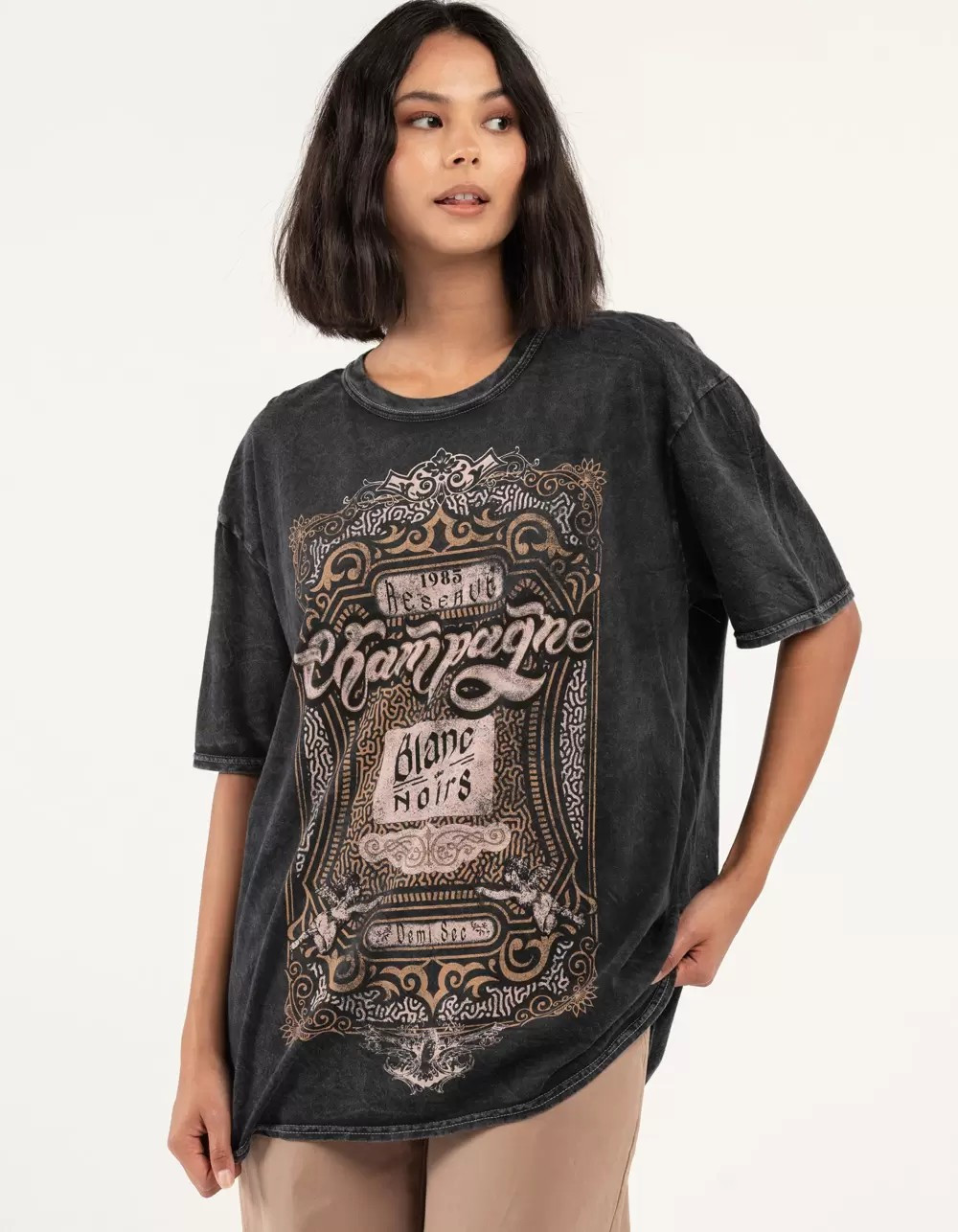 PROJECT SOCIAL T Champagne Womens Oversized Tee - BLACK | Tillys | Tillys