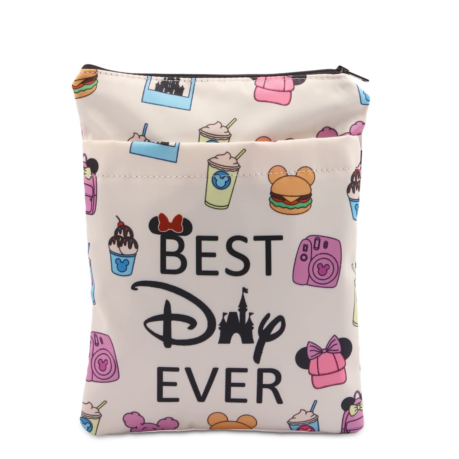 Best Day Ever Book Sleeve Magical Kingdom Book Cover Family Vacation Gift Carnival Food Book Pouc... | Amazon (CA)
