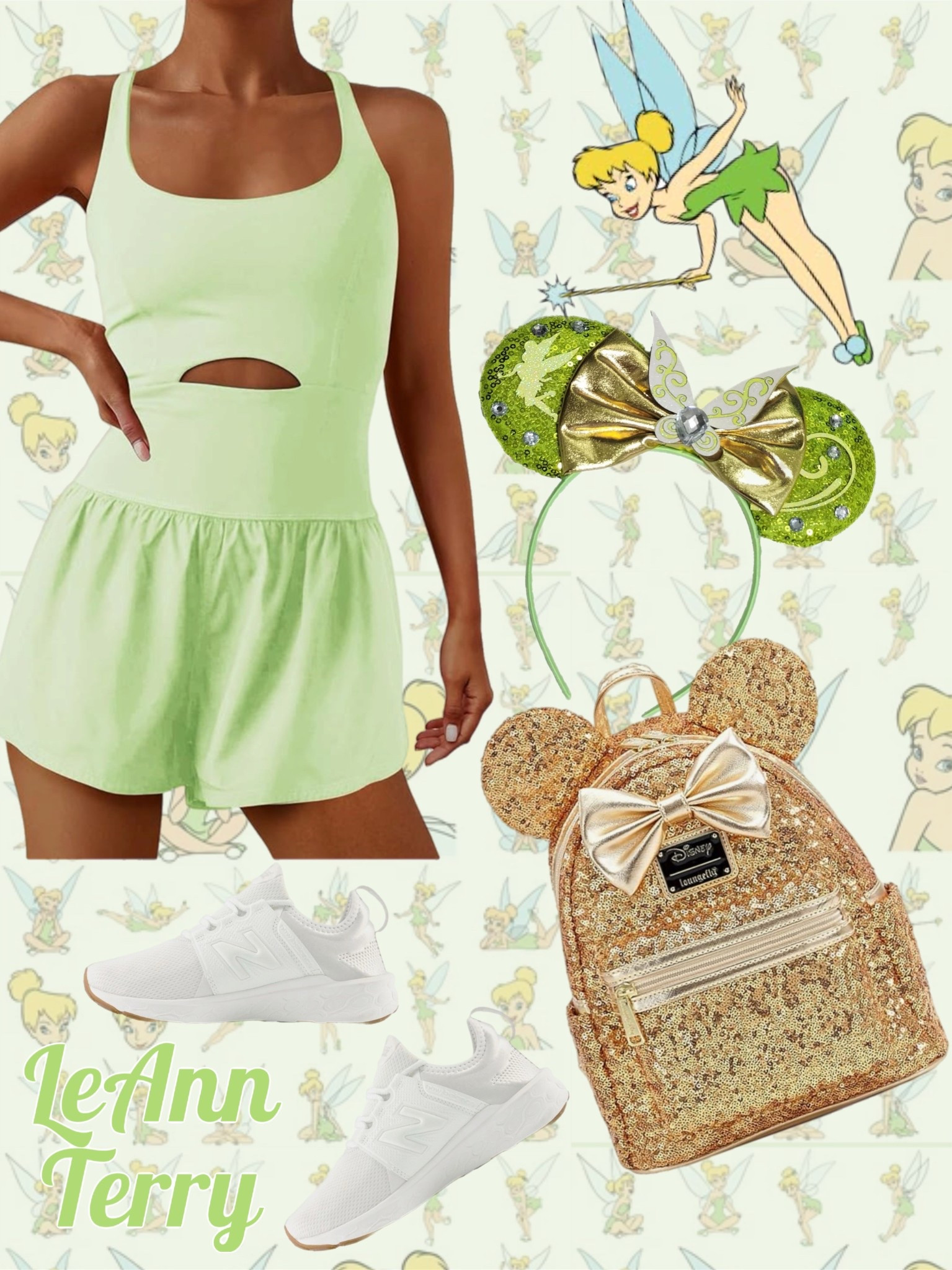 Sprinkling a little pixie dust and soaking up the summer sun! ✨🧚‍♀️ #TinkerbellVibes #PixieDust #DisneyStyle #SummerMagic #DisneyFashion