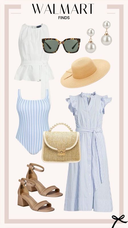 Cutest Walmart summer finds giving me all the vacation vibes! Summer dresses // summer tops // vacation dresses // beach hats // resortwear // summer hats // swuimsuits // summer accessories // summer shoes // summer heels // Walmart finds // Walmart fashion  

#LTKStyleTip #LTKSeasonal #LTKFindsUnder50