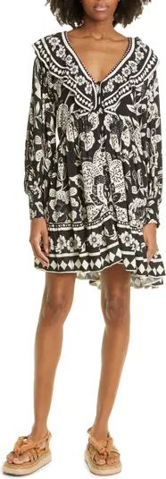 Graphic Floral Long Sleeve Dress | Nordstrom