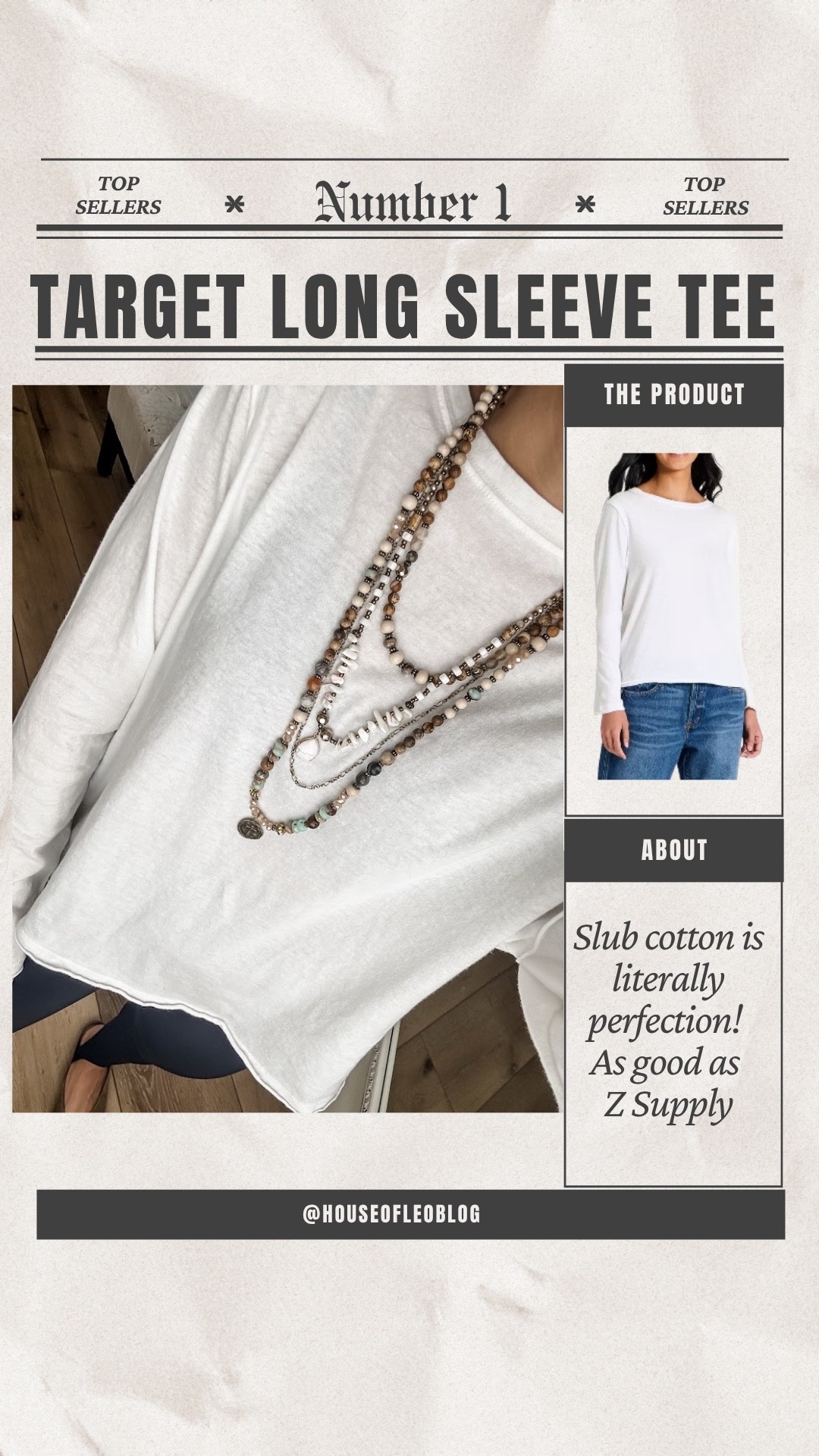 Small white long sleeve T-shirt. Target style. Target fashion.

#LTKOver40