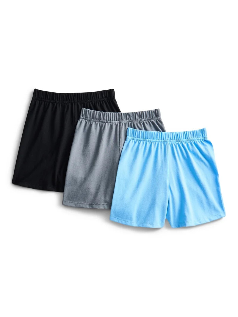 Wonder Nation Toddler Boys Soft Jersey Shorts, 3-Pack, Sizes 18M-5T | Walmart (US)
