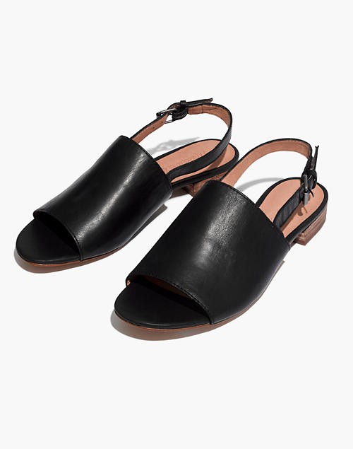 The Noelle Slingback Sandal in Leather | Madewell