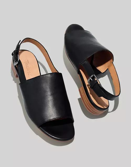 The Noelle Slingback Sandal in Leather | Madewell