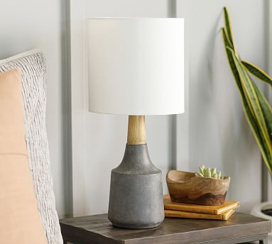Cowan Petite Ceramic & Wood Table Lamp (18") | Pottery Barn (US)