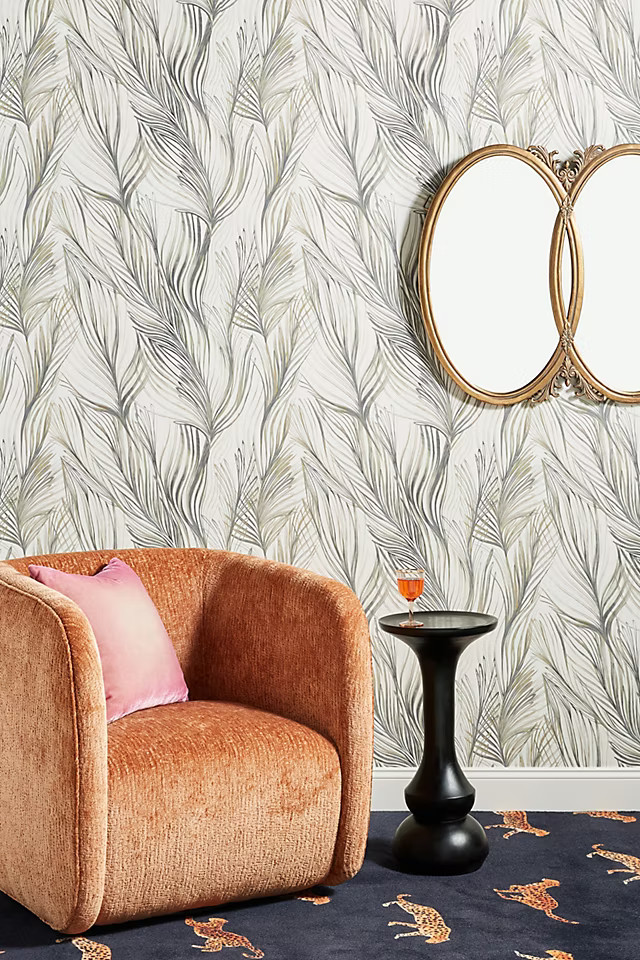 Peaceful Plume Wallpaper | Anthropologie (US)