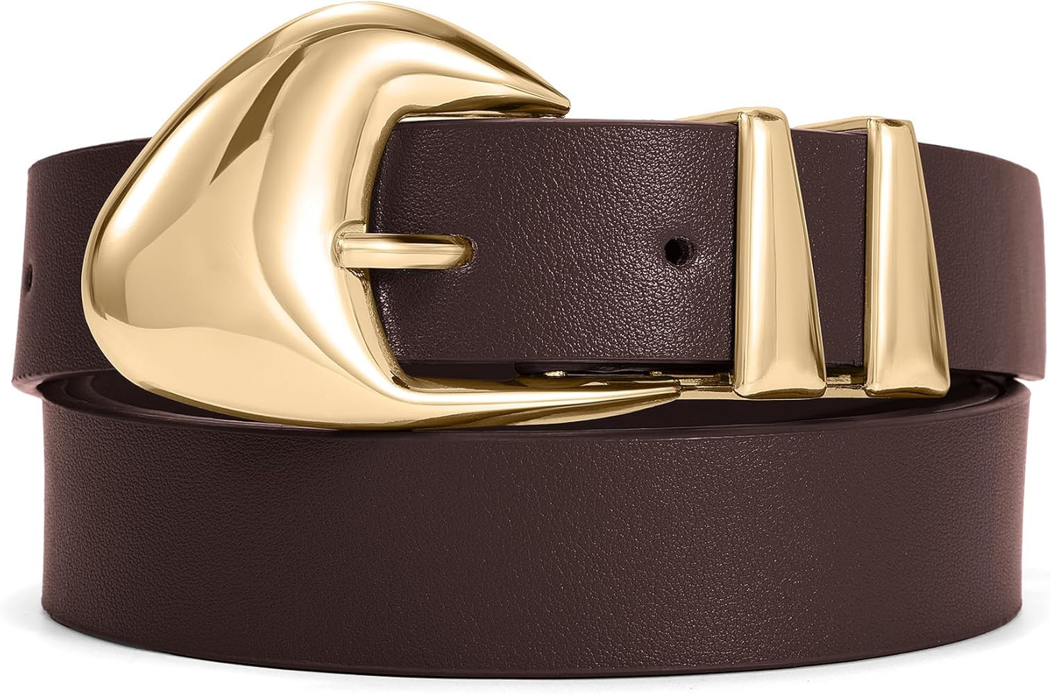 XZQTIVE Women's Leather Belts for Jeans Dress Pants Black Brown Belts for Women Ladies Waist Belt... | Amazon (US)