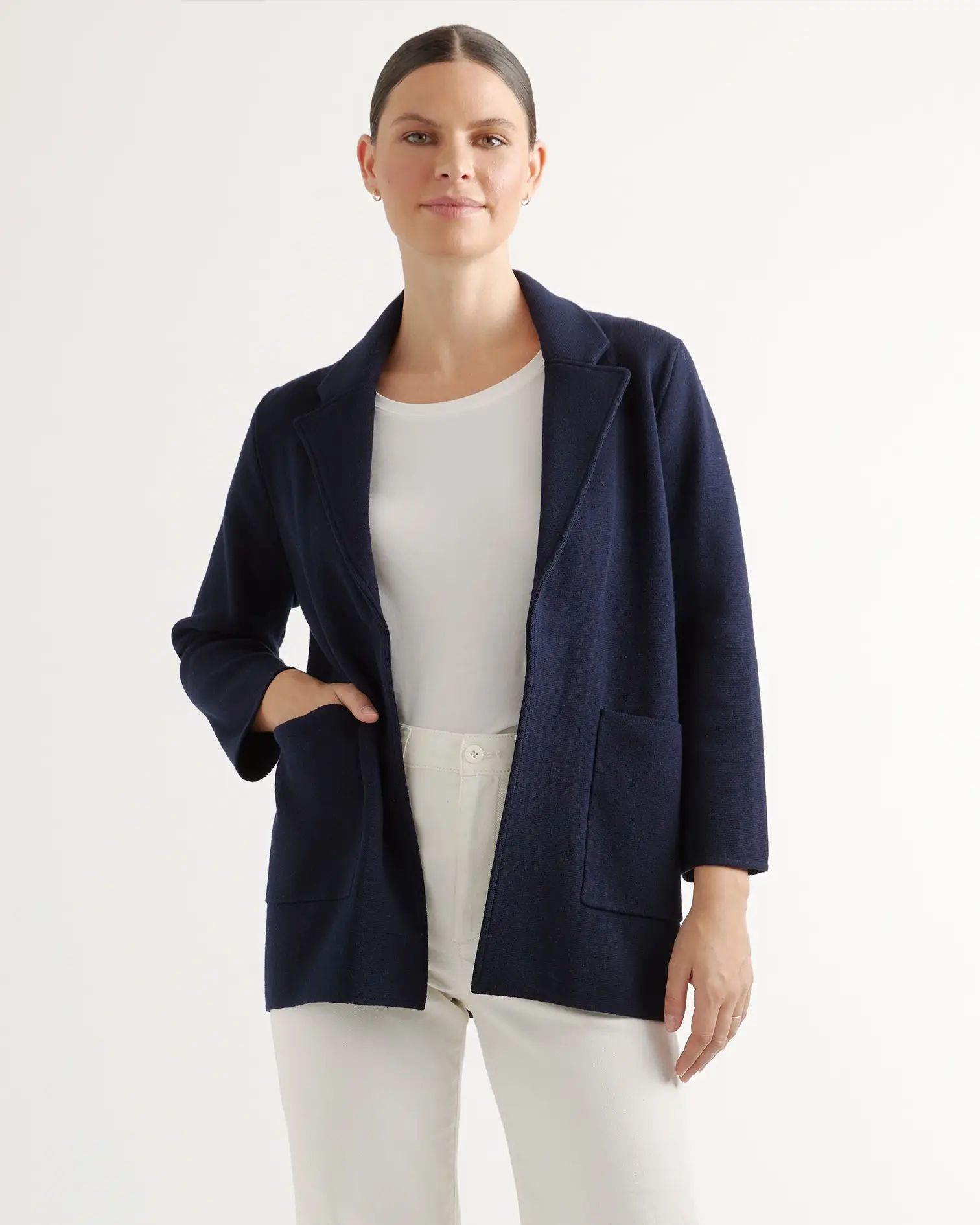 100% Organic Cotton Knit Blazer | Quince