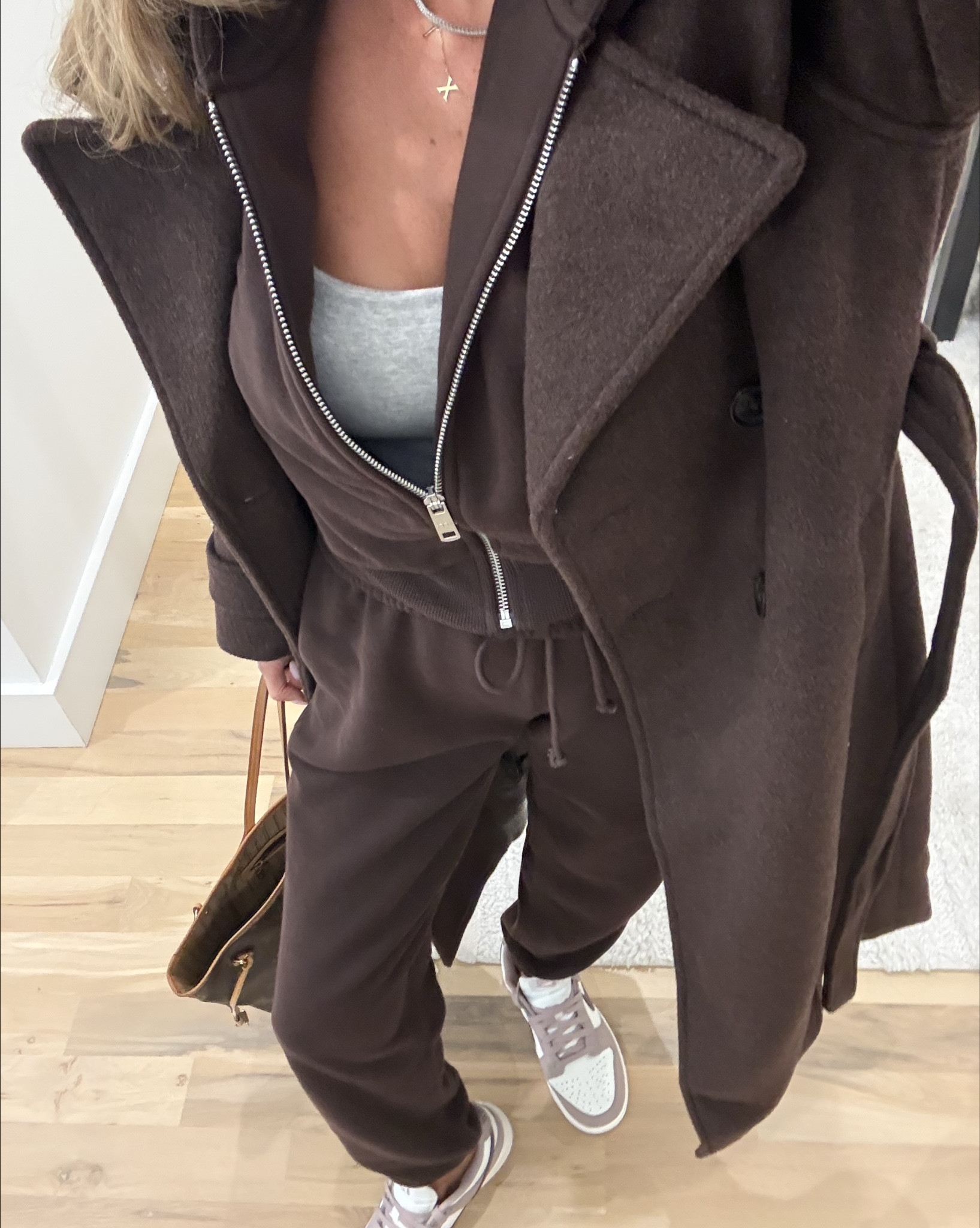 Chocolate brown favorite coat with machine comfy sets and leggings all petite friendly and on sale 

#LTKFindsUnder100 #LTKSaleAlert #LTKFindsUnder50